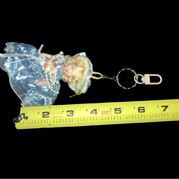 Vintage Porcelain Doll Charm for Keychain or Bag - Picture 2 of 4